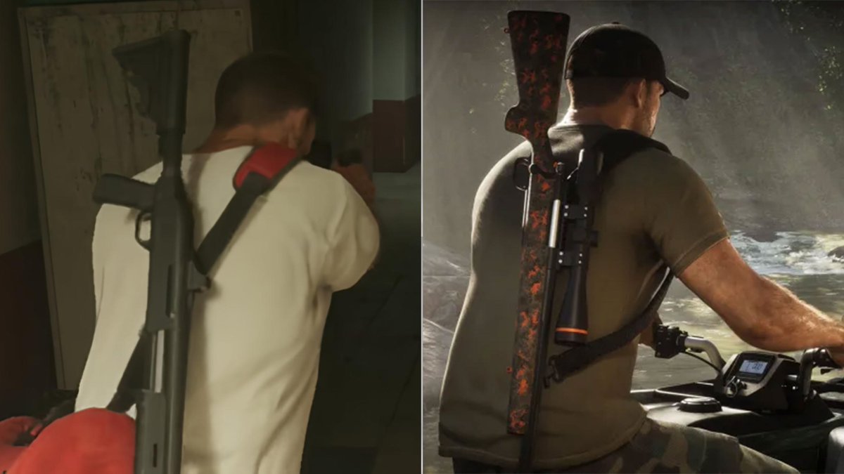 yowtfahhh's tweet photo. GTA 6 droped new screenshots and yeah, looks like they're listening 

Then                                                          Now https://t.co/TWWLzdLsYT