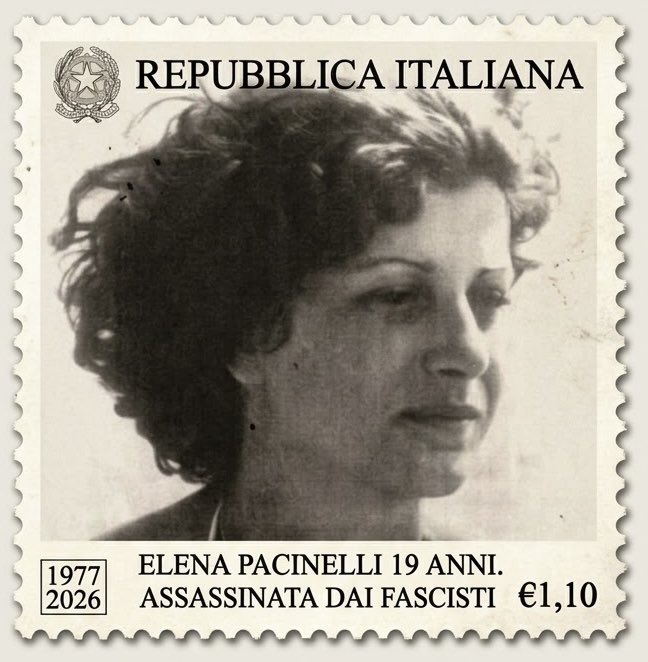ANPIRomaPosti's tweet photo. 🟥Visto che per lei non ci sarà nessun ricordo da parte delle istituzioni, nessuna mostra a Bruxelles, nessun libro e soprattutto nessun francobollo commemorativo, allora lo facciamo noi.
Elena Pacinelli aveva solo 19 anni. Per non dimenticare. ✊✨
#ElenaPacinelli https://t.co/InzU8Z2J2B