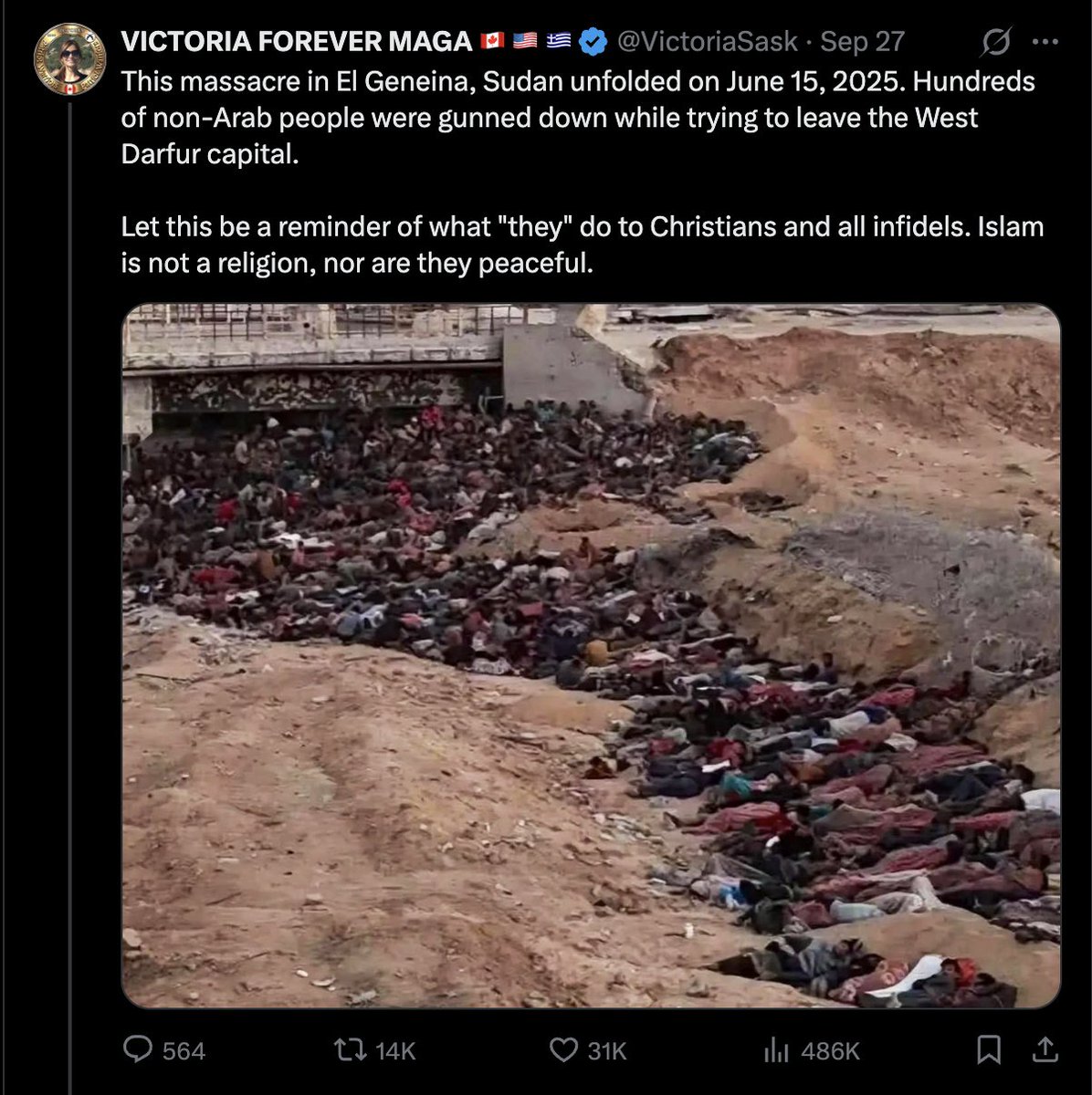 tadejstrok's tweet photo. Zakaj rabimo neodvisno javno RTV?

Ker nam državo vodi boomerski bedak, ki pada na fake objave profilov z imenom VICTORIA FOREVER MAGA in te slike potem nosi v parlament, da z grotesknim whataboutizmom opravičuje svojo podporo genocidu. https://t.co/Yv83FMqYdt