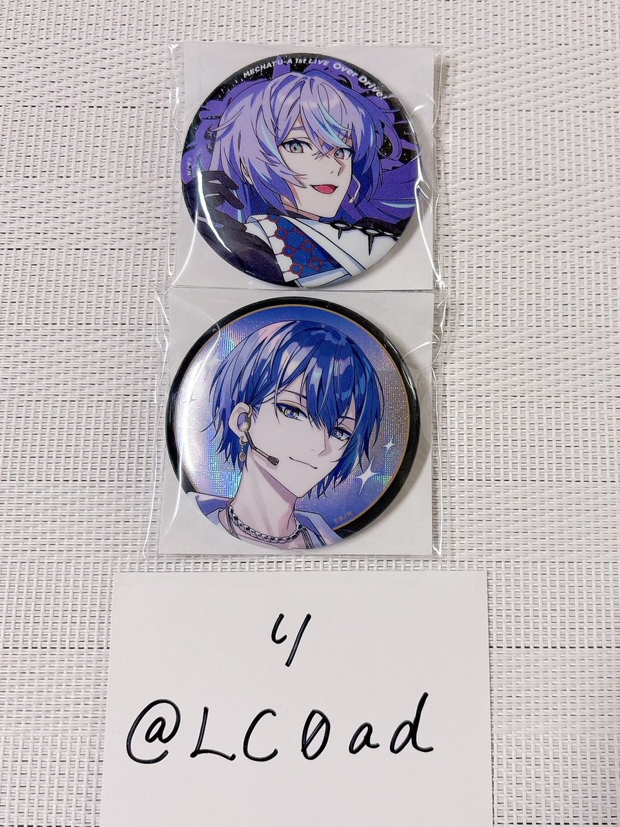 LC0ad's tweet photo. 【交換】にじさんじ MECHATU-A めちゃつえー 1st LIVE Over Drive! 缶バッジ 

【譲】 画像1枚目

【求】 画像2枚目 2点

2:2での交換希望です。
10/3以降都内手渡し
もしくは郵送にて交換希望です。
郵送の場合10/6までに発送できる方。

検索からでもお気軽にお声掛けください❁ https://t.co/GhPdRK0nF9