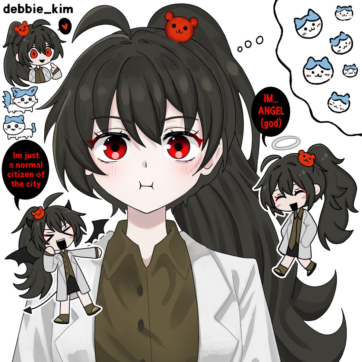 debbie_kim_c's tweet photo. I'm just a normal citizen of the city ✨

#LobotomyCorporation #lobotomy_corporation #Limbus_Company https://t.co/UslEDkCl3v