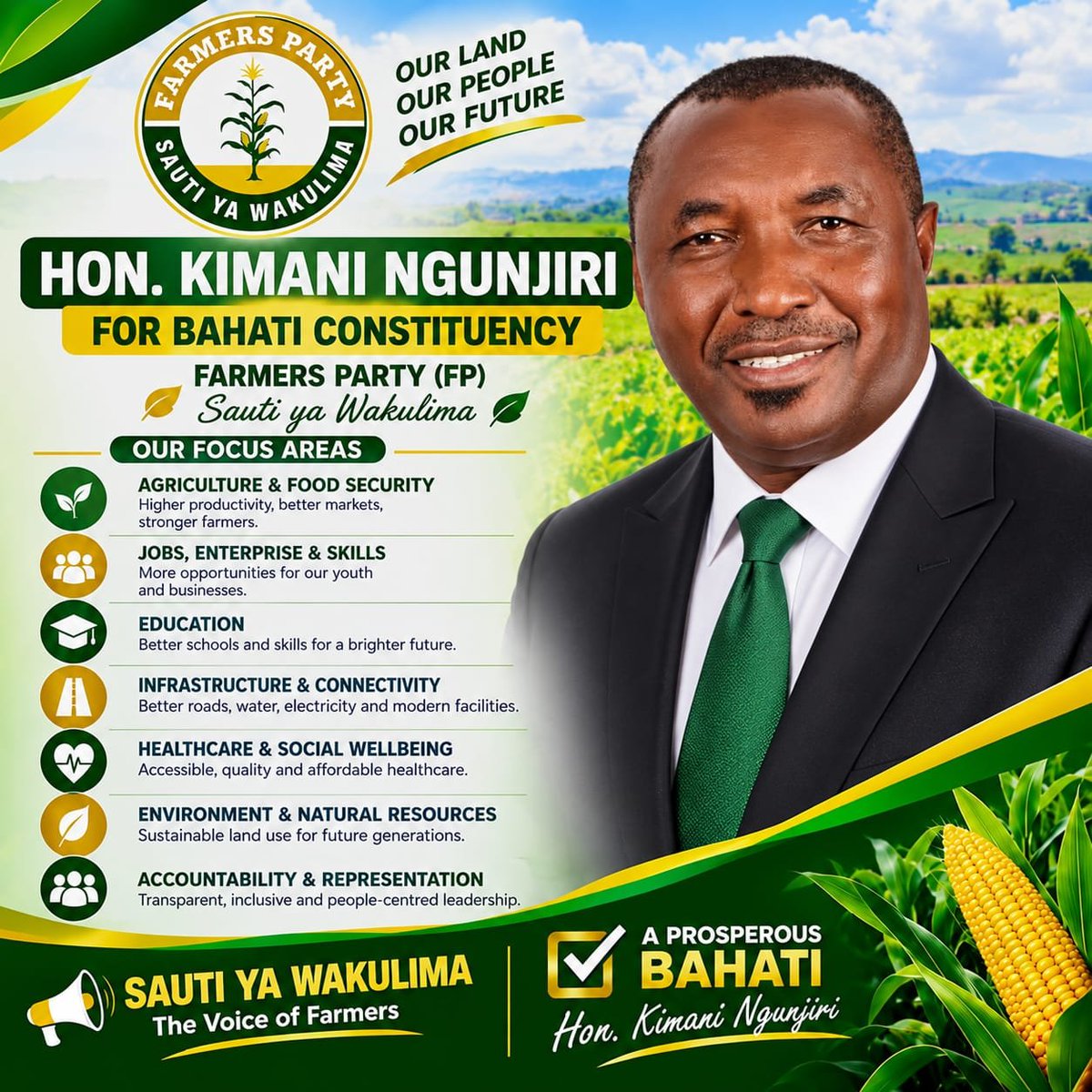 I_am_mutoro's tweet photo. From the farmer in the field to the youth seeking opportunity public policy affects everyone and Hon Kimani Ngunjiri puts grassroots issues into Farmers Party talk.  
#NgunjiriLeadsFarmersParty #FarmersPartyNakuru. https://t.co/RyUBRZuppU
