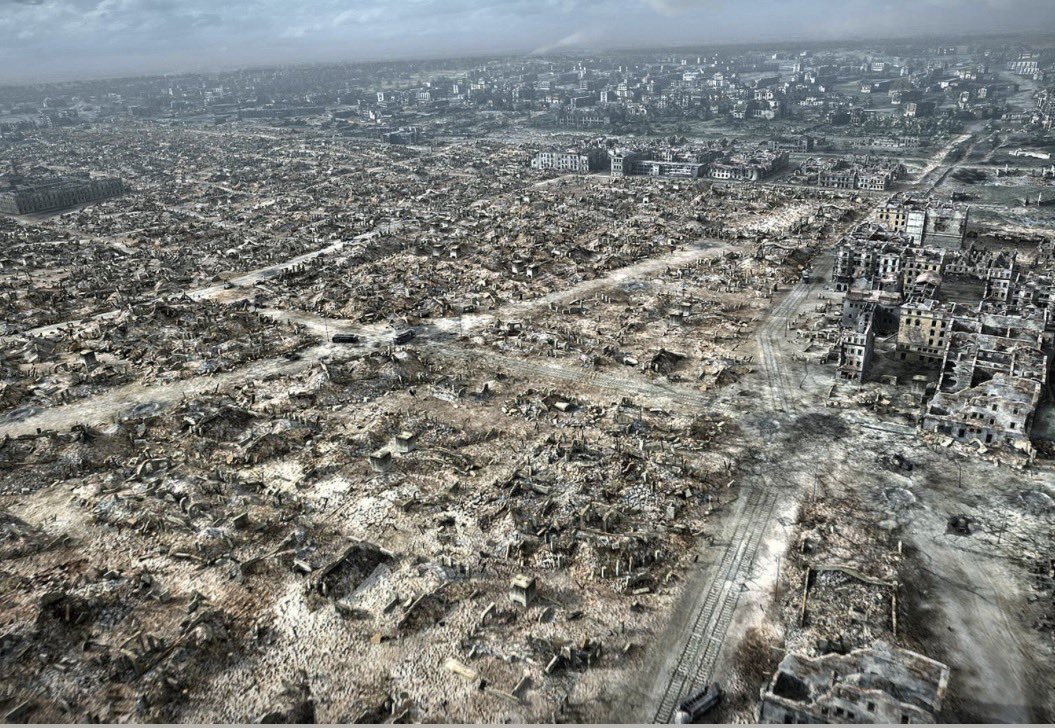 WEschenbach's tweet photo. More evidence of the eeevil genocide of the Palestinians … 

… oh, wait, that's the result of the British bombing of Dresden, where 3,900 tons of bombs killed ~24,000 people, and nobody was whining about "GENOCIDE!!!"

That's about six people killed per ton of bombs.

If Israeli bombing had the same death rate, it would have killed WELL OVER A MILLION GAZANS.

But it didn't kill even a tenth of that many, because the IDF took great care to spare civilians. Here are the documented ways they warned Gazans of upcoming attacks:

•  Live telephone calls to residents, building owners or others near a planned strike. Calls were also used to relay neighborhood evacuation instructions.

•  Automated or prerecorded telephone calls and voice messages, including mass-delivered evacuation messages.

 •  SMS text messages sent to phones in affected areas.

•  Air-dropped paper leaflets or pamphlets, identifying areas to leave or giving evacuation instructions. Some carried maps or QR codes.

•  Radio broadcasts, including IDF warnings transmitted over or inserted into local radio broadcasts.

•  Television broadcasts, including warnings inserted into local TV transmissions.

•  Social-media posts, including Arabic-language warnings and maps on X and Facebook.

•  IDF website notices and an Arabic-language online evacuation map showing numbered geographic blocks. The map was a way to communicate where an instruction applied, often alongside another warning channel.

•  Loudspeaker announcements from drones, documented as a means of delivering evacuation instructions.

•  Verbal warnings by ground troops, sometimes called tactical “call-outs,” telling people to leave a building before troops entered.

•  Warning shots by ground forces. These conveyed danger but did not necessarily specify where civilians should go.

•  “Roof knocking”: a small munition or warning strike on or near a building ahead of a larger strike.

Now, when the IDF does those things, it is giving up a HUGE military advantage, that of surprise. It gives Hamas time to prepare booby traps, pre-position troops, cache weapons and ammunition, select firing points, and the like.

And inevitably, this increases the number of Israeli soldiers killed and wounded.

So consider this hard fact:

Israel is sacrificing the life and limbs of its youth in order to protect the life and limbs of people who hate Jews and would gladly kill them.

Anyone claiming that this is a genocidal action is lying both to themselves and to the world. This is the exact opposite of genocidal intention—sacrificing your own children to save your enemy's lives.

w.
