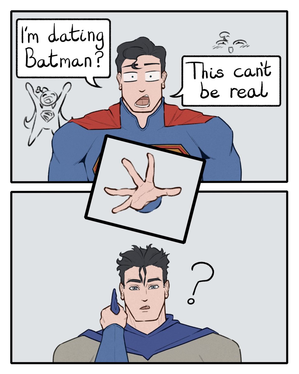 Ghostiefur's tweet photo. Accidentally dating part 2 (part 1 is previous post) #superbat https://t.co/Rj5JvhAIkQ
