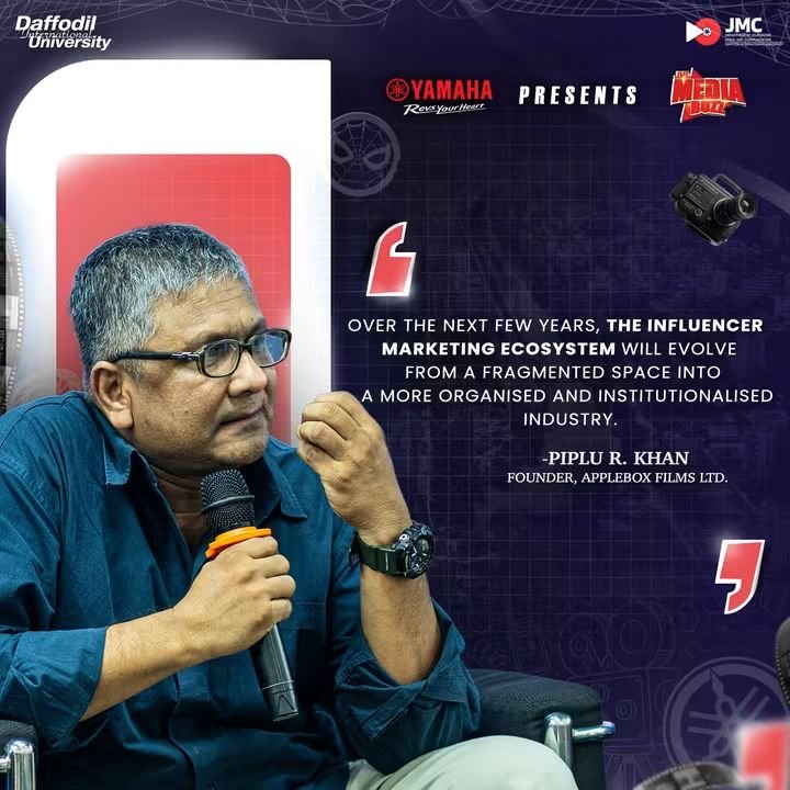 NewImpulseBD's tweet photo. JMC Media buzz Day 2
"Advertising And Influencing In The Age Of AI"
honourable guests Nazim Farhan Choudhury and Piplu R. khan

#mediabuzz #Jmc #Daffodil
#jmconlinemojo @MoJoJamil https://t.co/Ve0EkiBsLz