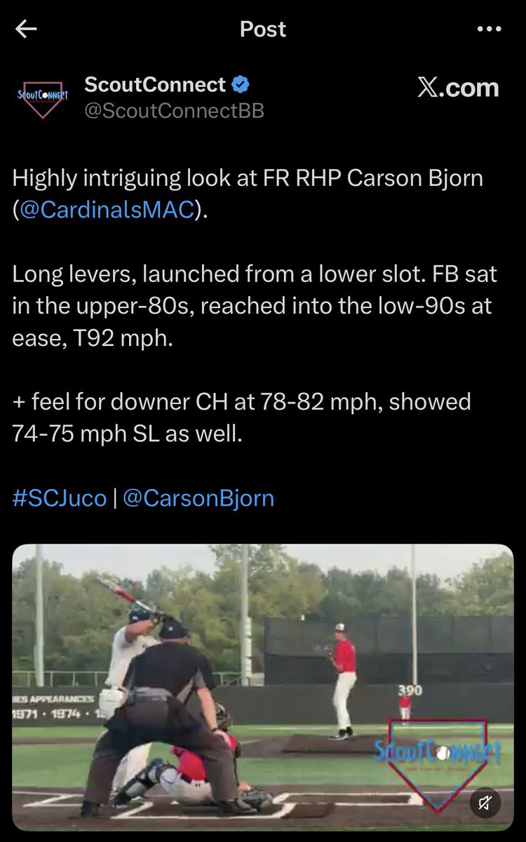 CarsonBjorn's tweet photo. Thank you @PB_JUCO 

@CardinalsMAC @bajones37 https://t.co/BGdV538AQa