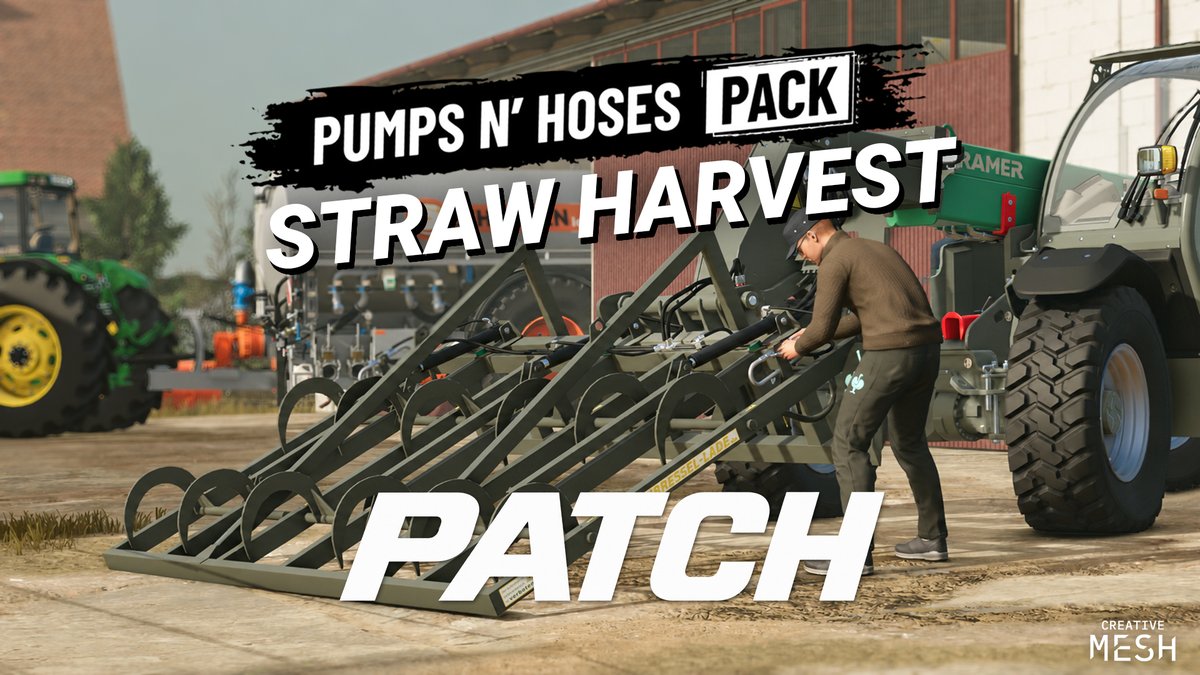 CreativeMesh's tweet photo. Available now for all platforms. The patch is already included in the currently available Farming Simulator 25 patch 1.24.0.0! https://t.co/XMOtCDdJoQ