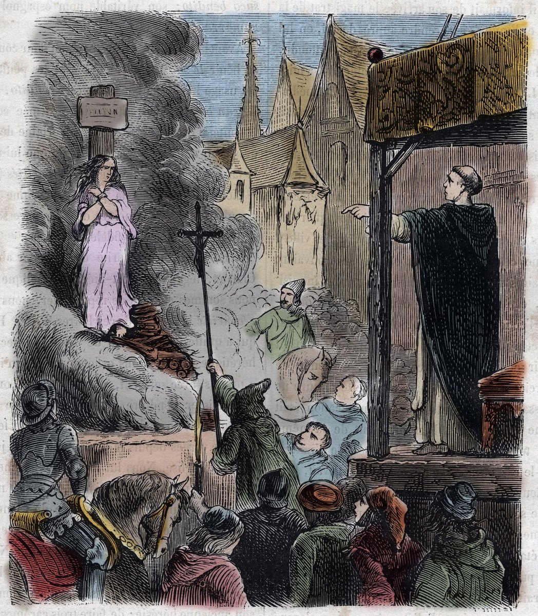 RealGandalf35's tweet photo. @Soteriology101 19th-century wood engraving of Calvinists burning theologian Michael Servetus at the stake in 1553 - now it happens on X - particularly when they see Leighton Flowers posting good faith questions and concerns https://t.co/Yw2wFKYg3r