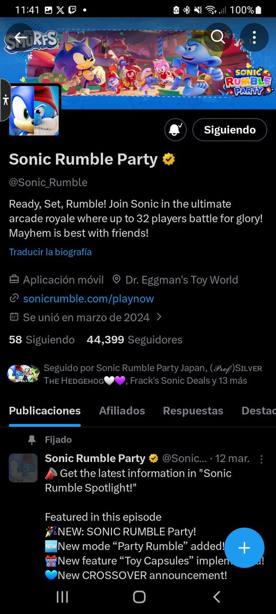 Silvaze4ever's tweet photo. @AkagamiAlex98 @Sonic_Rumble Buena suerte a todos 🍀 https://t.co/pR7tuyAujP