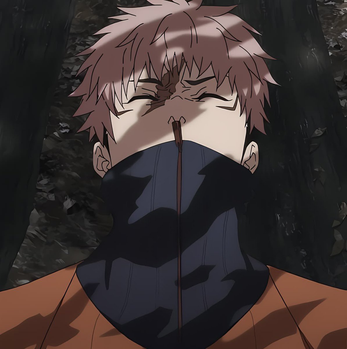 kagebluu's tweet photo. bangs down… fluffy yuuji…. https://t.co/WWxWH6XQaP