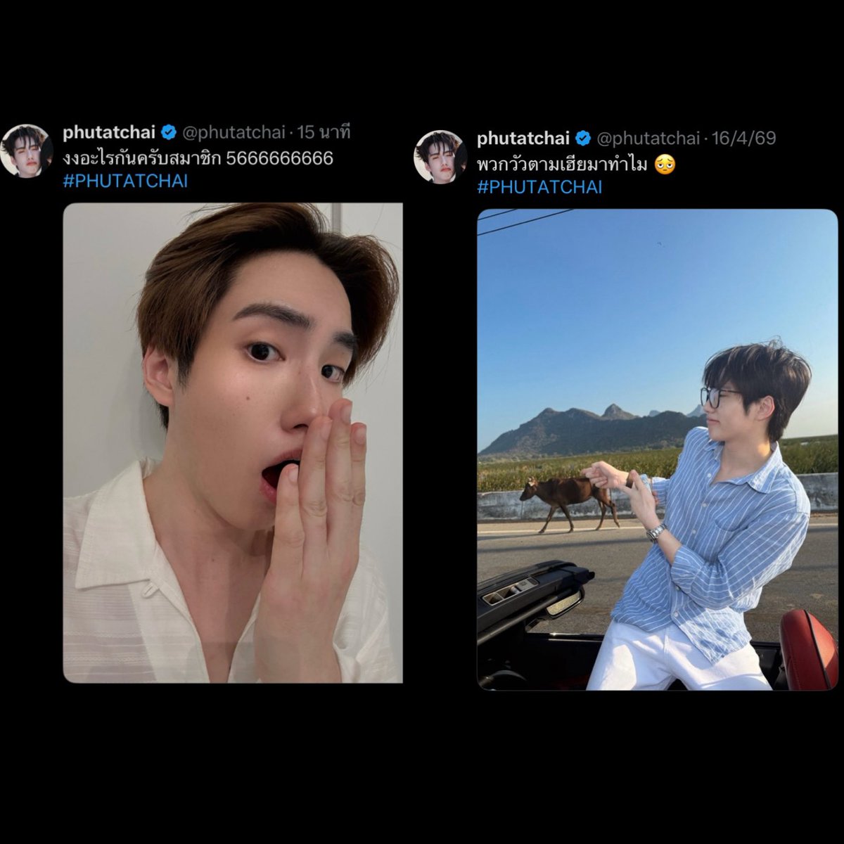 lnwpart's tweet photo. : กับวัวพูดห้วน                               : กับอ้วนพูดค้าบ https://t.co/h4F2NrEJ1O