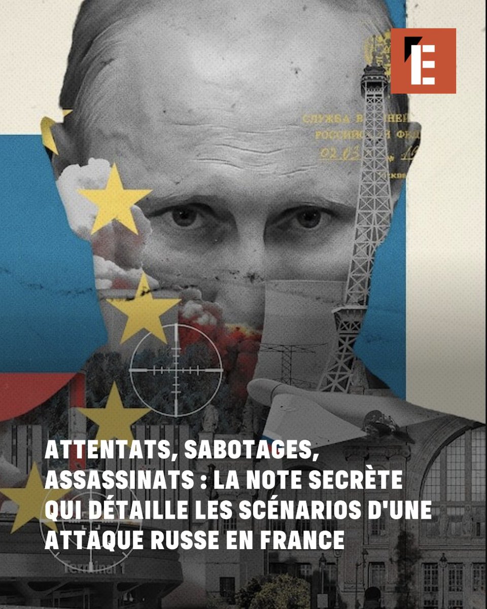 Elsa_Trujillo_'s tweet photo. Sabotages d'infrastructures critiques, attaques cyber, reproduction du "mode opératoire Leipzig", "assassinat d'un commissaire européen"... A la une de @LEXPRESS cette semaine, la note secrète qui détaille les scénarios d'une escalade russe

https://t.co/oUly565pUn https://t.co/IR7yIQTswR