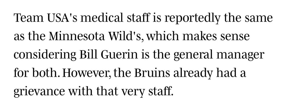 VictoriaEgreen's tweet photo. The Wild medical staff that sent Brock Faber back out with a fractured skull is the same medical staff that treated Charlie McAvoy’s shoulder injury during 4 Nations last year, resulting in life a threatening staph infection *ALLEGEDLY* https://t.co/wVUJrag4Mc