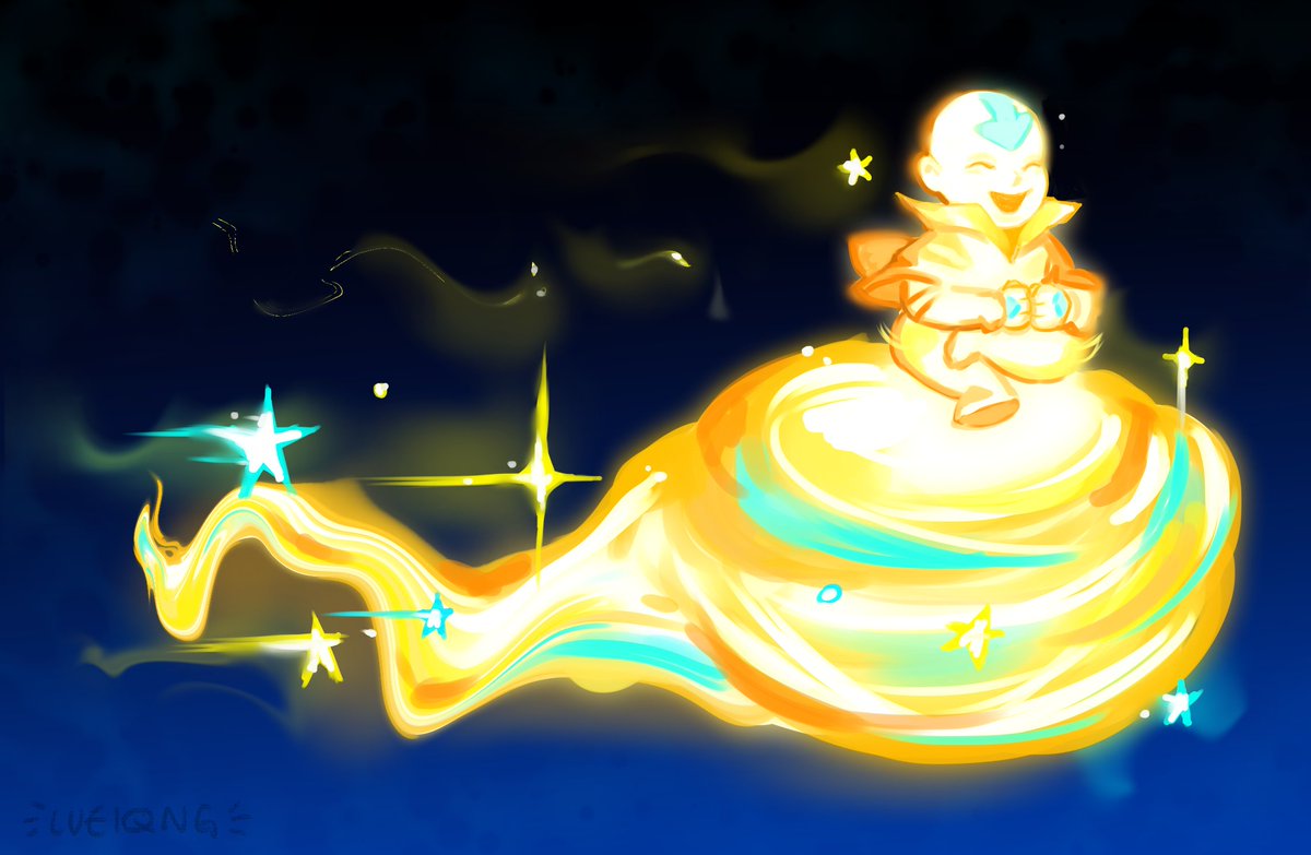 luei_qng's tweet photo. got to draw baby aang as a shooting star for the artist collab🌟

#atla #aang https://t.co/Ljc5mkwTHd