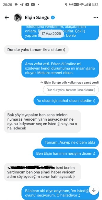 Hesapemre27372's tweet photo. Geçen yıl Elçin Sangu'ya bir DM attım. PC oyunları çok pahalı ben de fakirim. Oyunlara ilgisi var diye şansımı denemek istedim

Döndü, 'hangi oyunu seçersen seç' dedi. Beni inanılmaz mutlu etti. Benim için unutulmaz bir hediye oldu.

Allah birini bin etsin. Ne desem az gerçekten https://t.co/brhzcGUGnX