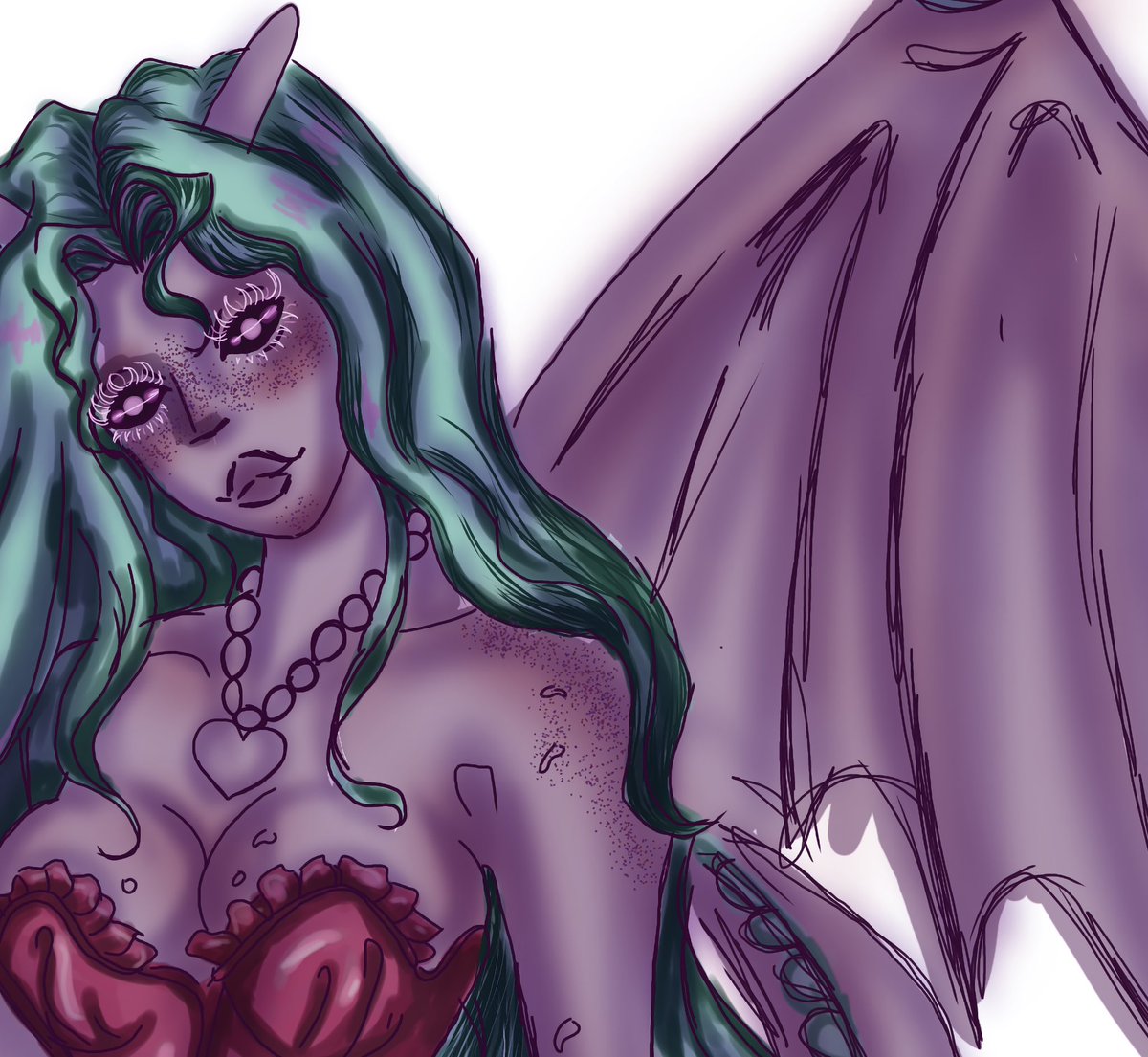 impala_art's tweet photo. #OC #WIPㅤ 
I was ready to give up on her… then I added some shadows 😭
now I want to fix everything instead https://t.co/SoGoub94ZV