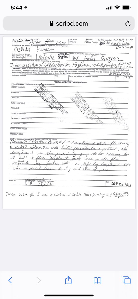 vegansuz's tweet photo. corrupt NYPD part of 01 
Precinct detective squad 2012 also had Etan Patz case fabricated a mutual assault when I was a human piñata a one-way attack of me i’ve started from behind a long reception desk, where I was yelled U have no rights! She gave me finger 3x before I filmed! https://t.co/tC4jB6lRO6