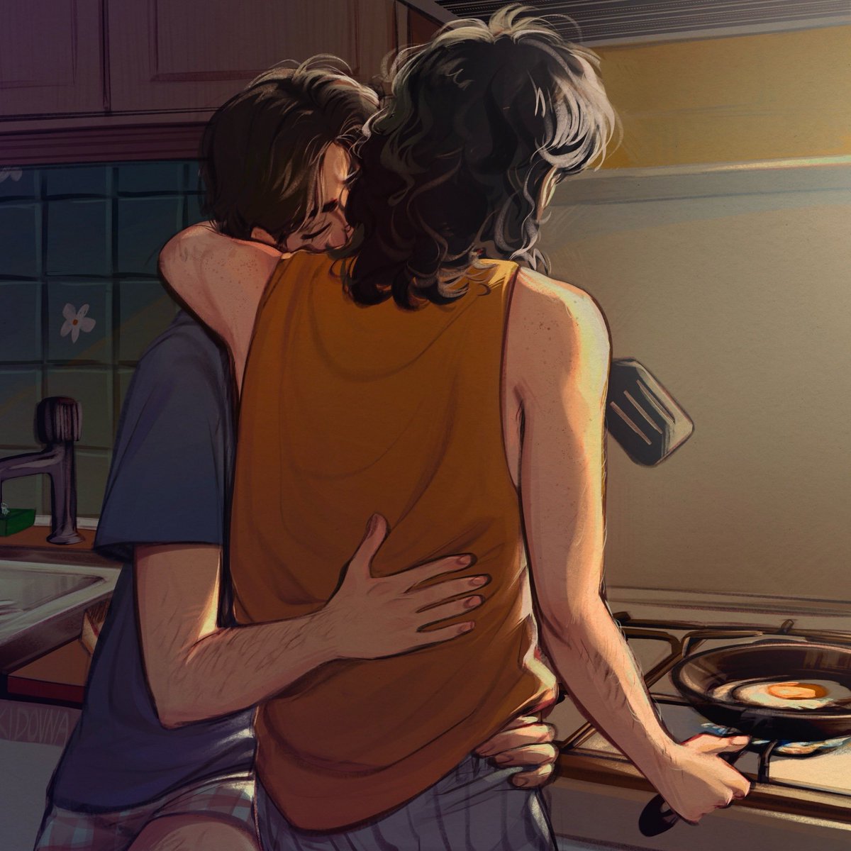 kidovna's tweet photo. post-canon domestic sunday morning #byler https://t.co/GewNCengPL