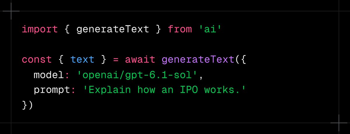 Use GPT-6.1 Sol with AI SDK