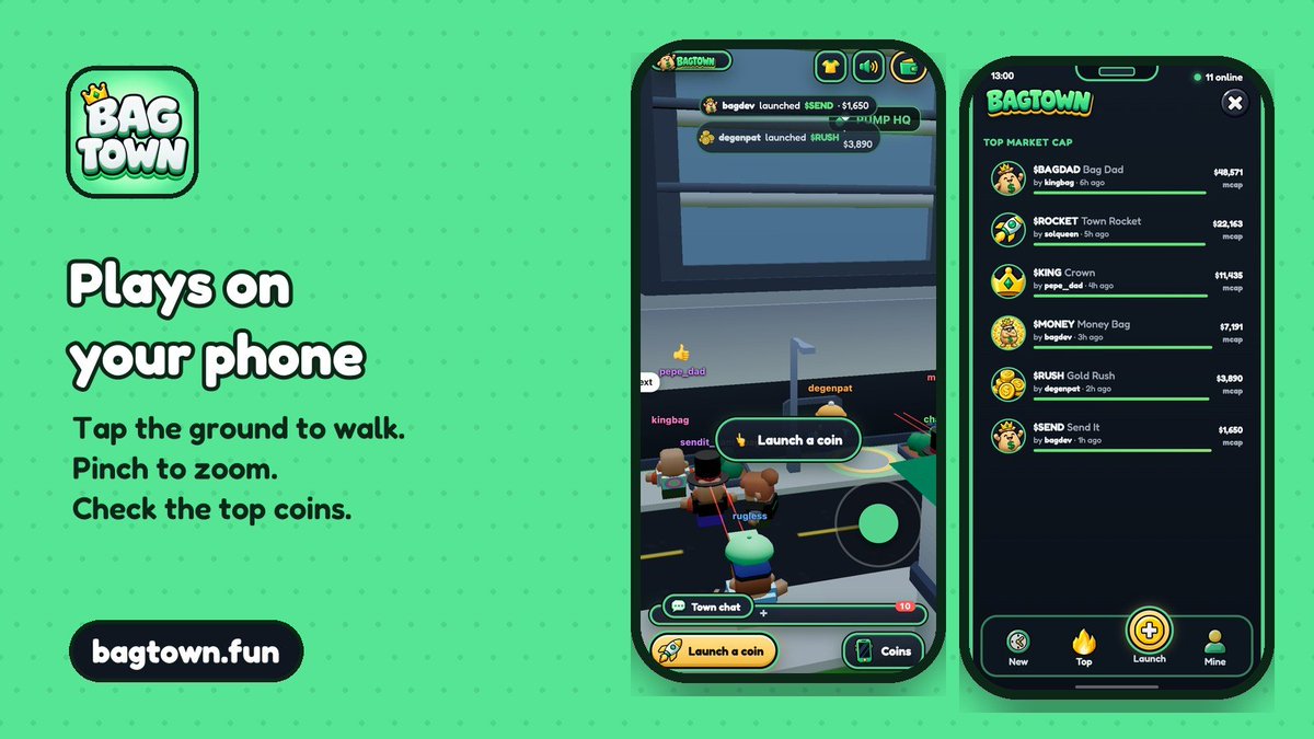 playbagtown's tweet photo. bagtown plays on your phone 📱

tap to walk. pinch to zoom. launch from anywhere.

https://t.co/zoCJ9DEFi8 https://t.co/M6VOxORo5S