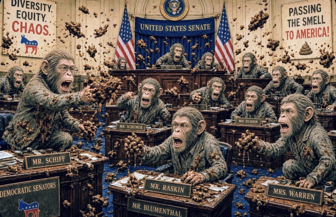 Alaskacryptogi1's tweet photo. @HouseDemocrats Of course you will...you'll be pushing deception and slinging sh1t everywhere. Its what you do, but we aren't going to give you monkeys control. https://t.co/V3zwlCOFnQ