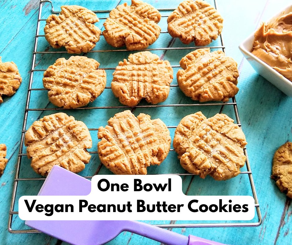 momknowsbest15's tweet photo. Looking for an easy-to-make cookie recipe? These one-bowl peanut butter cookies are so easy to make. Get the recipe ~ https://t.co/uaOwORnA1q
#peanutbuttercookies #onebowlcookies #plantbasedrecipes #dairyfreecookies https://t.co/KlNhBYaMG9