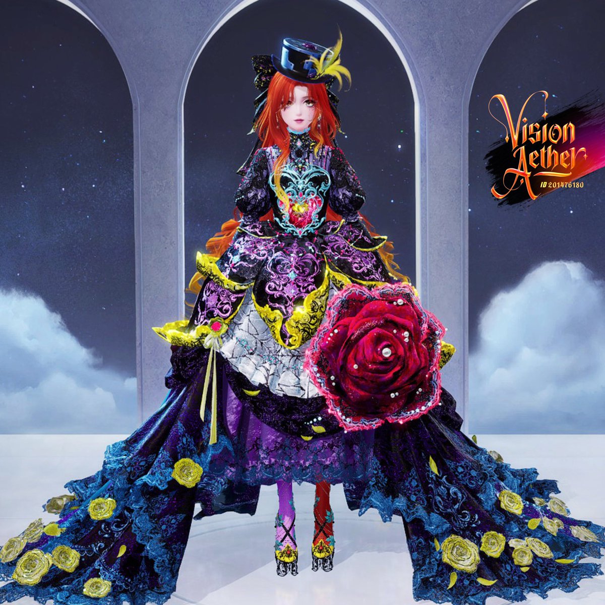 VisionAether's tweet photo. Neon Midnight Madness by Me 💝🎩 🫟
Outfit Showcase 

I made 2 Versions since the Bigger hair looked better on the Bigger full gown, the liquid hair looked better with the shorter alt dress (for pics) & I took Pics in BOTH✨

Check the previous post for the Pics💗
#InfinityNikki #Nikki #Momo #LoveNikki #ShiningNikki #Infold #HeavensReach #Nikkitwt #Infinity #Anime #Golden #Gold #Fae #FlowerPower #Turqoise #Purple #Hazel #Willow #Flowers #Neon #Glowinthedark #Fairy #Witch #WitchDoctor #Apothecary #Greenhouse #Halloween #Madhatter #Alice #Wonderland #AliceinWonderland