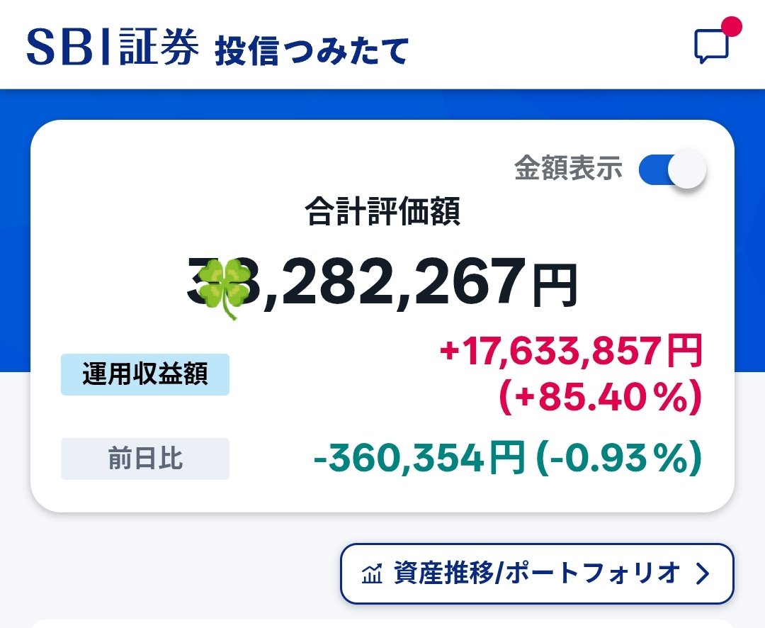 clover_krd's tweet photo. オルカン↘️SCHD↘️
前日比だと？インデックス投資も毎日一喜一憂していけというSBI証券さんのメッセージだな🙃

あとSCHDの増配率も今まで目つぶってきたけどしょんべん増配だしダルいわぁ…🙃
たんたんと… https://t.co/zMbNNwKtmJ