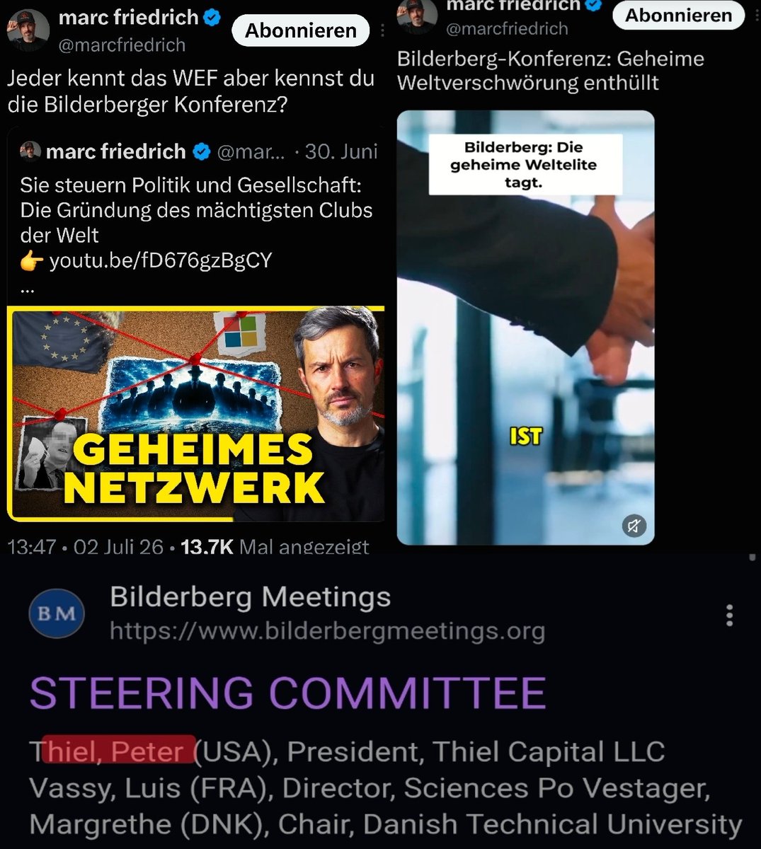 UniteRise's tweet photo. @marcfriedrich Nach den Bilderbergern?

Mit Peter Thiel im Steering Committee der mit Titus Gebel (Freedom Cities) und Hayek Präsidentin UN-Hub Betreiberin Barbara Kolm beim Project Prospera in Honduras mitwirkte 🤣 

Die Freedom Cities der WEF, Bilderberger Oligarchen 🫶 https://t.co/gZtivZbo0U