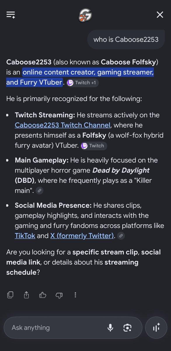 barnyard_bimb0's tweet photo. Hey @CFolfsky you can’t hide the truth. Google search: Who is Caboose2253, after that say tell me everything, and even google finds the truth. Have fun in your lockdown with all your pet abusing community. 
#furry #twitchstreamer #evilfurry #petabuser #justiceforruger https://t.co/M8ZwGTLnCY
