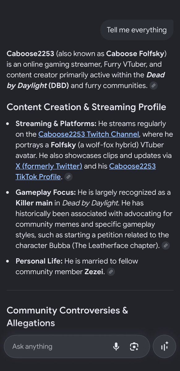barnyard_bimb0's tweet photo. Hey @CFolfsky you can’t hide the truth. Google search: Who is Caboose2253, after that say tell me everything, and even google finds the truth. Have fun in your lockdown with all your pet abusing community. 
#furry #twitchstreamer #evilfurry #petabuser #justiceforruger https://t.co/M8ZwGTLnCY