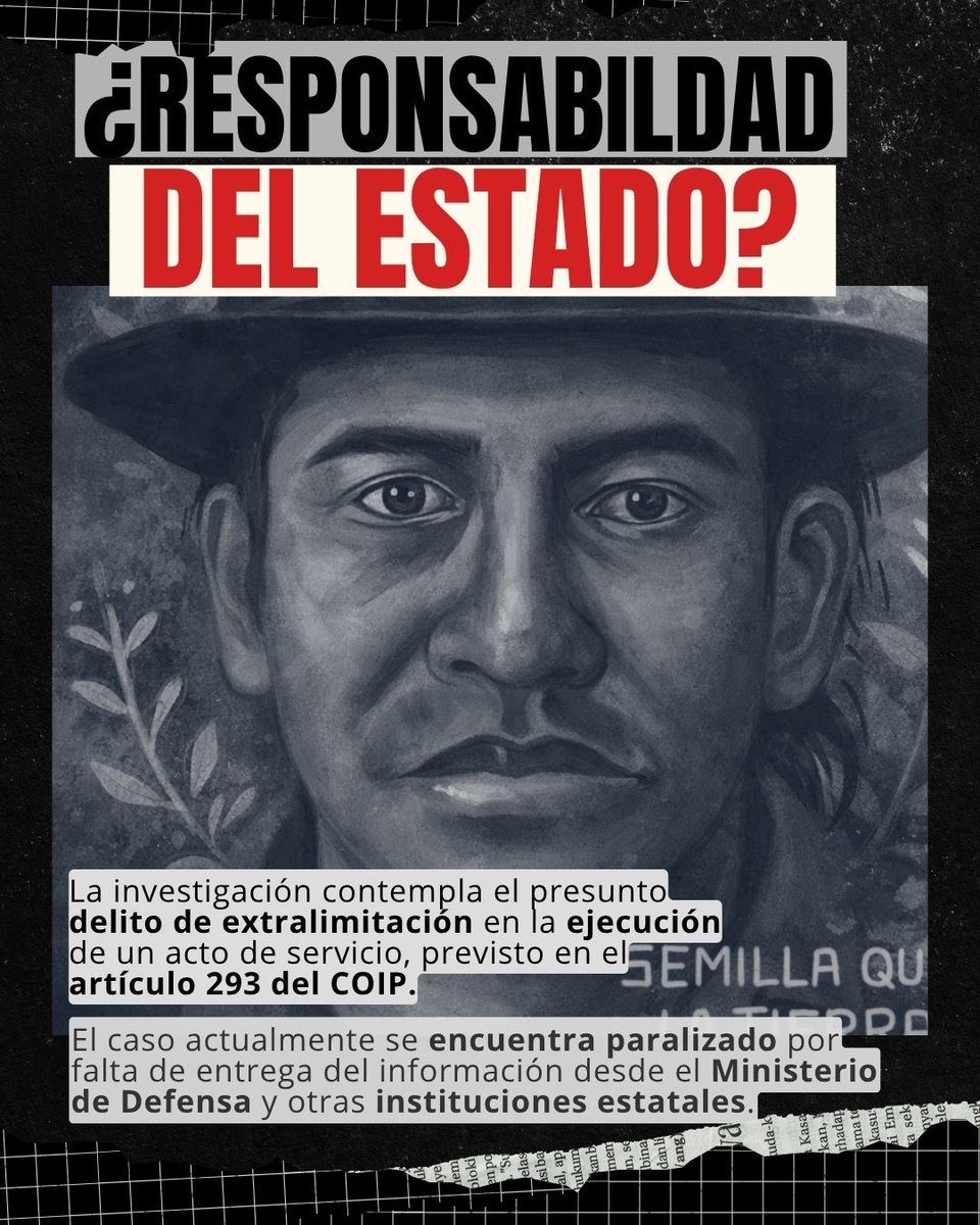 inredh1's tweet photo. #JusticiaParaEfraínFuérez | ⚫ Efraín Fuérez fue asesinado. Exigimos verdad, justicia y reparación.

El 28 de septiembre de 2025, en el contexto del Paro Nacional que comenzó el 21 de septiembre y movilizó a miles de personas en defensa de demandas sociales, económicas, seguridad y territoriales, Efraín Fuérez, líder comunitario, fue asesinado por el impacto de una bala atribuida al uso de la fuerza estatal.

Su muerte no puede reducirse a una cifra más. Efraín tenía una historia, una comunidad y una lucha. Su vida fue arrebatada durante una jornada en la que el Estado tenía la obligación de proteger los derechos de quienes ejercían su legítimo derecho a la protesta.

Ni olvido ni impunidad.

#ParoNacional2025 #DerechosHumanos #VerdadJusticiaReparación #NiOlvidoNiImpunidad