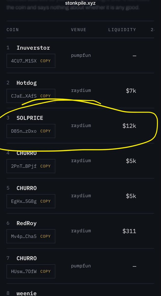 SolanaPriceClub's tweet photo. Stonkpile is awesome. One of these is not like the others.

Not to mention the 30+% burned supply.

solana:D85ni39UcMFR1cdJgsWotgVgnzJm2kuXsyeS3B5NzDxo https://t.co/a6sMHyU9di