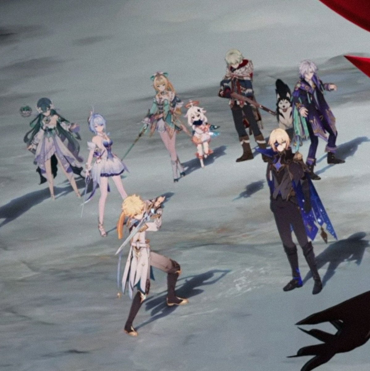 celestiellie's tweet photo. This picture is so funny once you realize Tugarin is there too. They brought a dog to fight the shade of death 😭😭 https://t.co/dPU54QL4eK