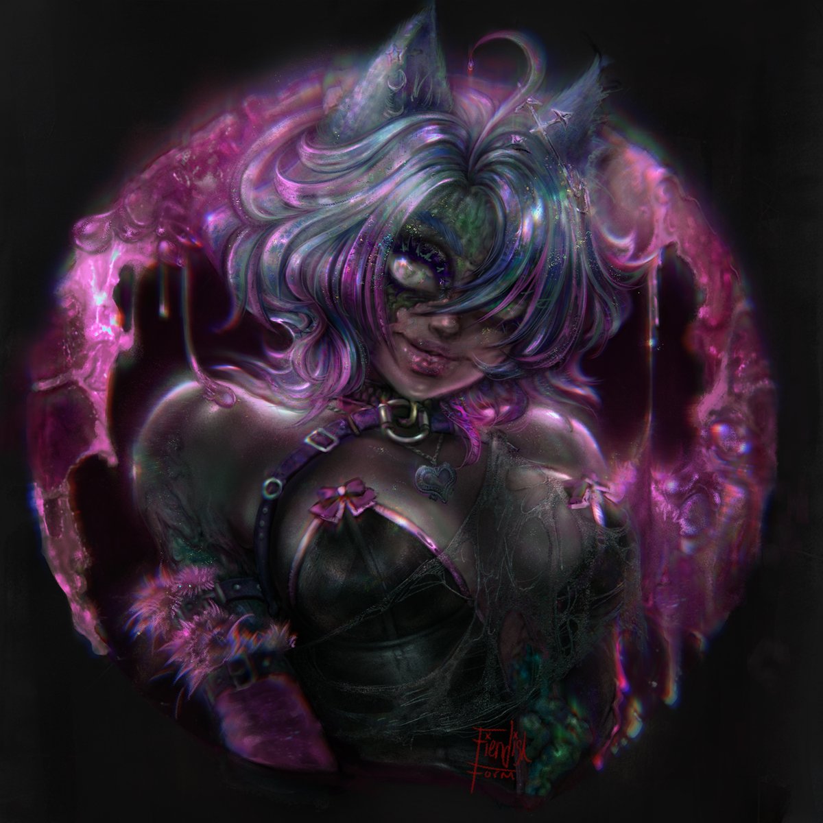 FiendishForm's tweet photo. Defunct the strings of cemetery things
With one flat foot on the devil's wing
🧠🍬🩸
Living Dead (cat?) Girl // @pastelixx_ https://t.co/wNizPz7pIg