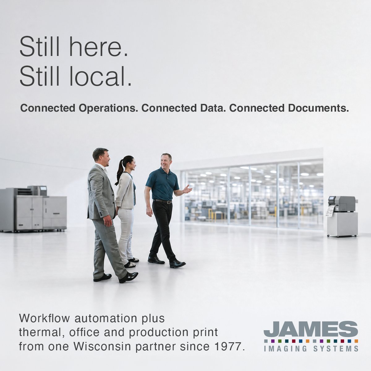 James_Imaging's tweet photo. Manufacturers, find us Thursday at the BizTimes Manufacturing Summit.

What Is Manual Still Costing You?
1:00 PM · Room D · Brookfield
Paul Giesen, James Imaging Systems
Alan Soriano, Mathison Manufacturing

https://t.co/dEEKGJhRS2 https://t.co/4BwpgFmEuY