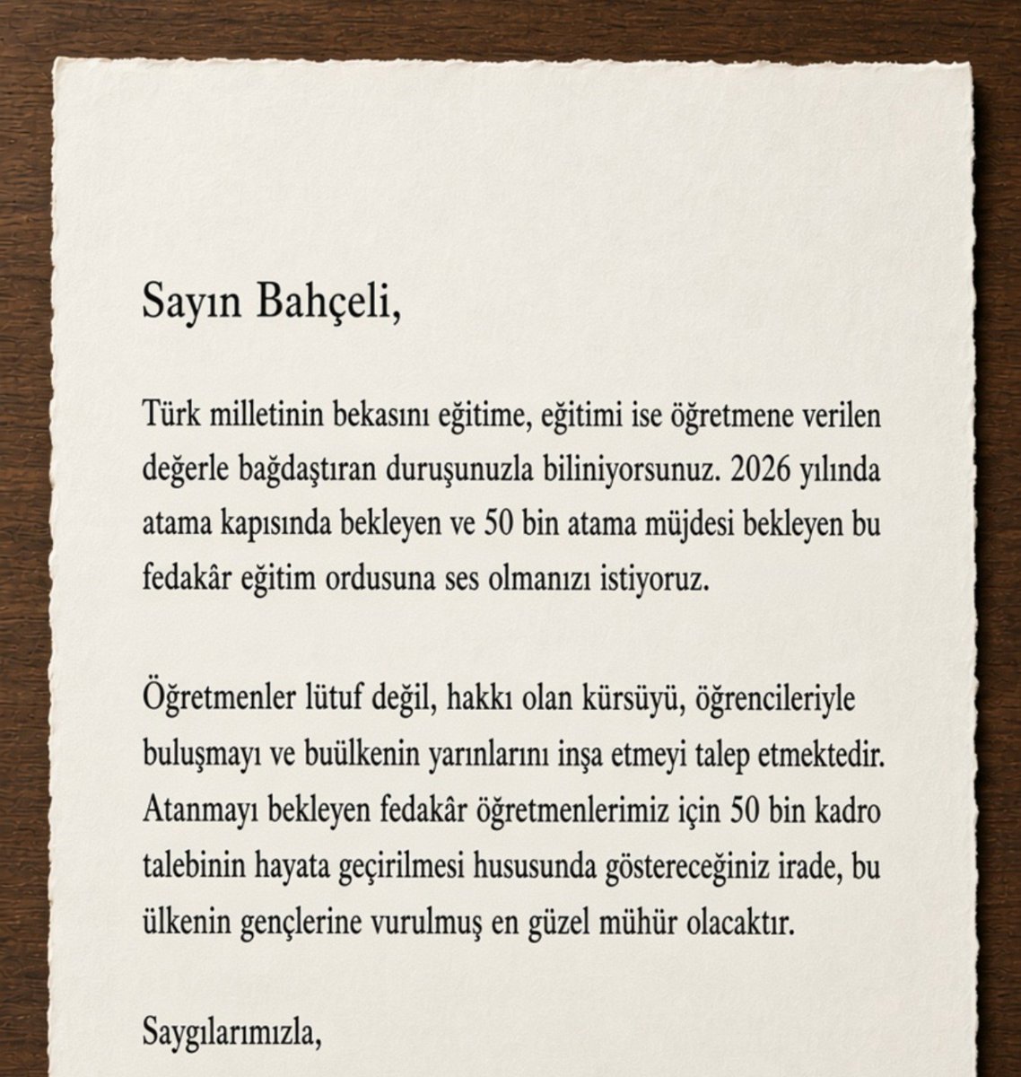 DKAB_65's tweet photo. 2026 AGS ile MEB Akademisi'ne 50 bin alım yapılması konusunda MHP Lideri Sayın Devlet Bahçeli'nin mecliste öncülük edeceğine yürekten inanıyoruz. @dbdevletbahceli @MHP_Bilgi @PrfDrFilizKilic @ersoyruhi @Eyupyildizlar @ismailozdemirrr @ayyildirim1 
#AGS50BinDevletBeyle https://t.co/PefzazNiJm