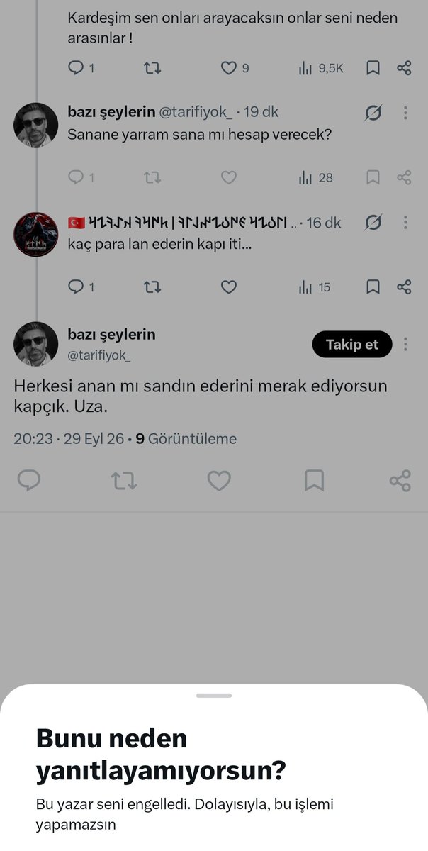 RootSecHunter's tweet photo. @ezgiyenn @Akbank @AkbankDestek @tarifiyok_  böylede erkeksiniz işte... sizde ar namus ne arar müptezel... https://t.co/TITblydCfD