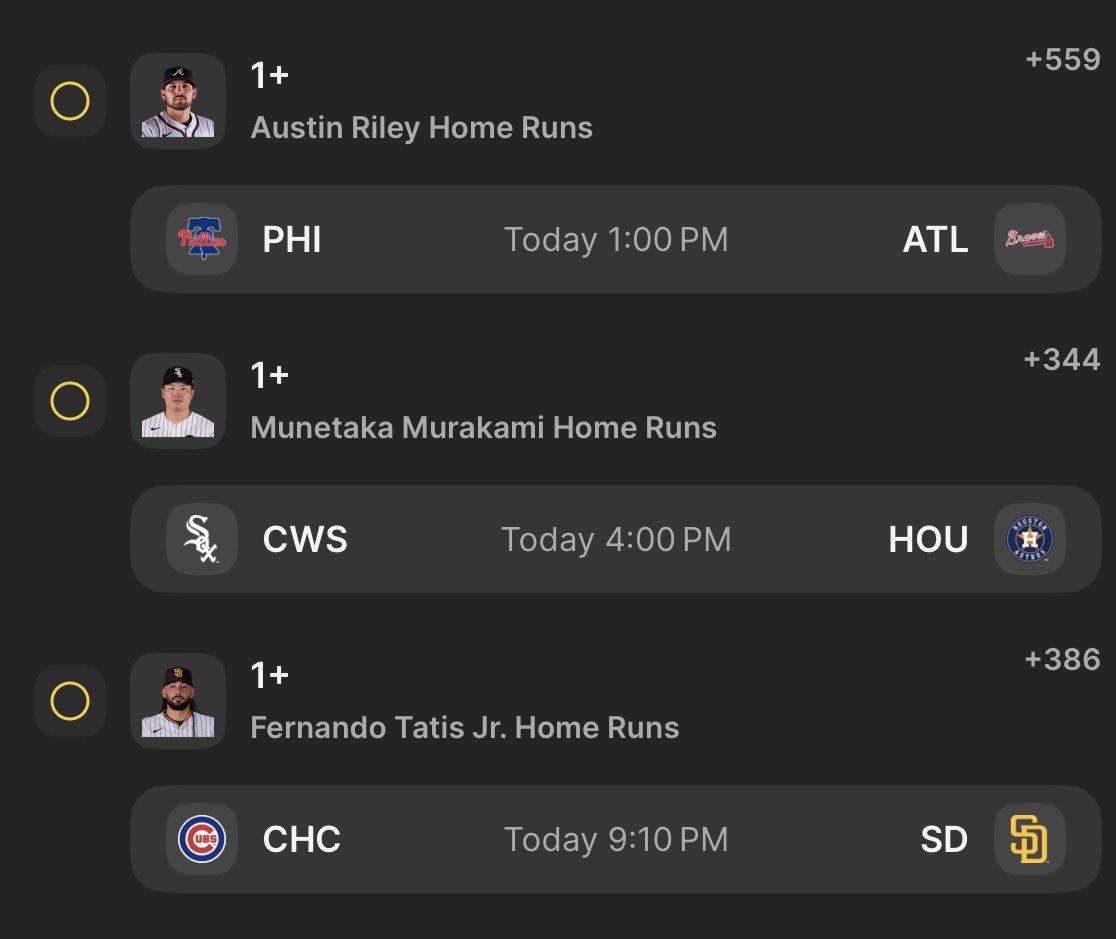 AlphaWagerz's tweet photo. WE ARE HERE 🔒 

#MLB #HomeRun #FollowTheAlpha🐺 #Gambling𝕏 #Parlay #HomeRunProps #Lotto #Dingers #MLBHomeruns #BettingPicks #Playoffs #WildCard #Tuesday #DingerTuesday #Chicago https://t.co/IXZmzKSzQj