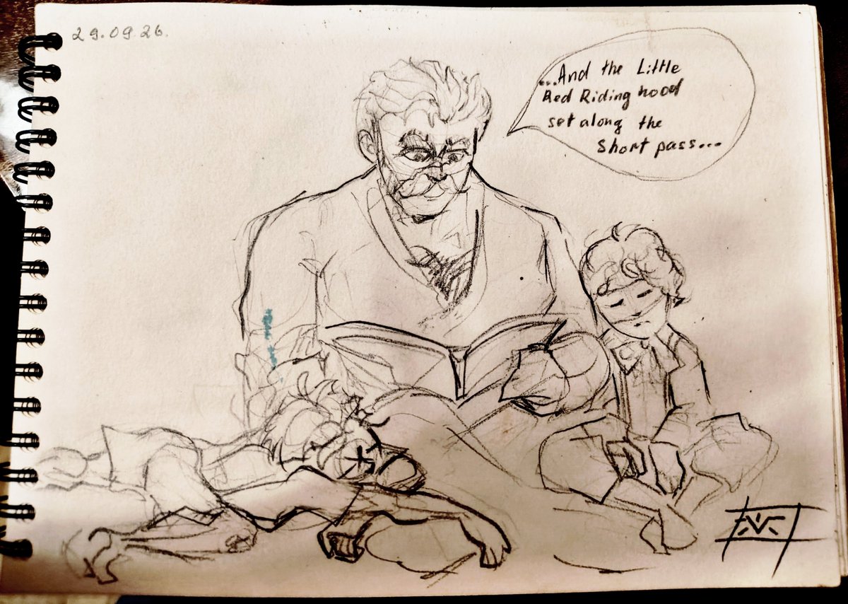 Vaisha_zukkko's tweet photo. GE reading bedtime stories to his sons. #countryhumans #chtwt #countryhumansgermanempire #countryhumanstr #weimar #countryhumansweimar #germanempire https://t.co/jjYQyGhu4F