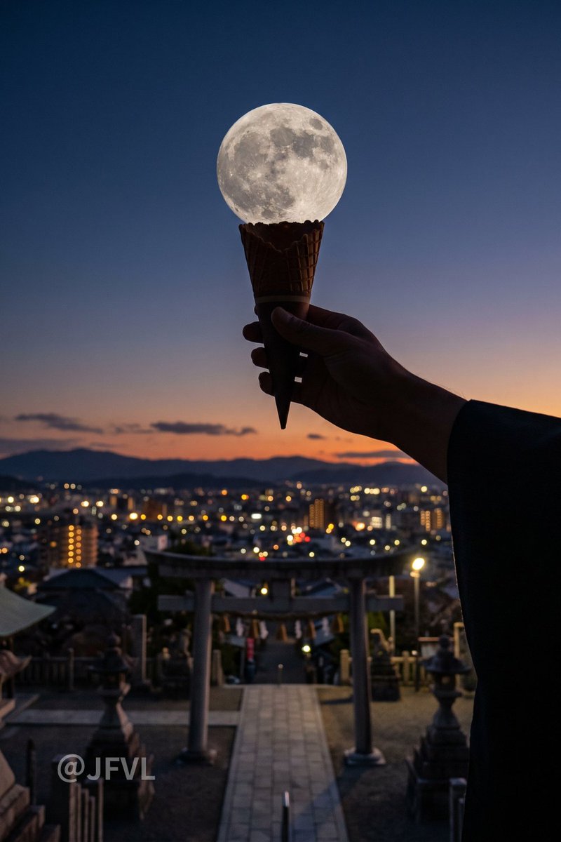 Kenta_JFVL's tweet photo. Ice cream? Moon?
#moon #icecream #japanesenight #nightcity #月 #アイスクリーム https://t.co/wHVOwAPjoB