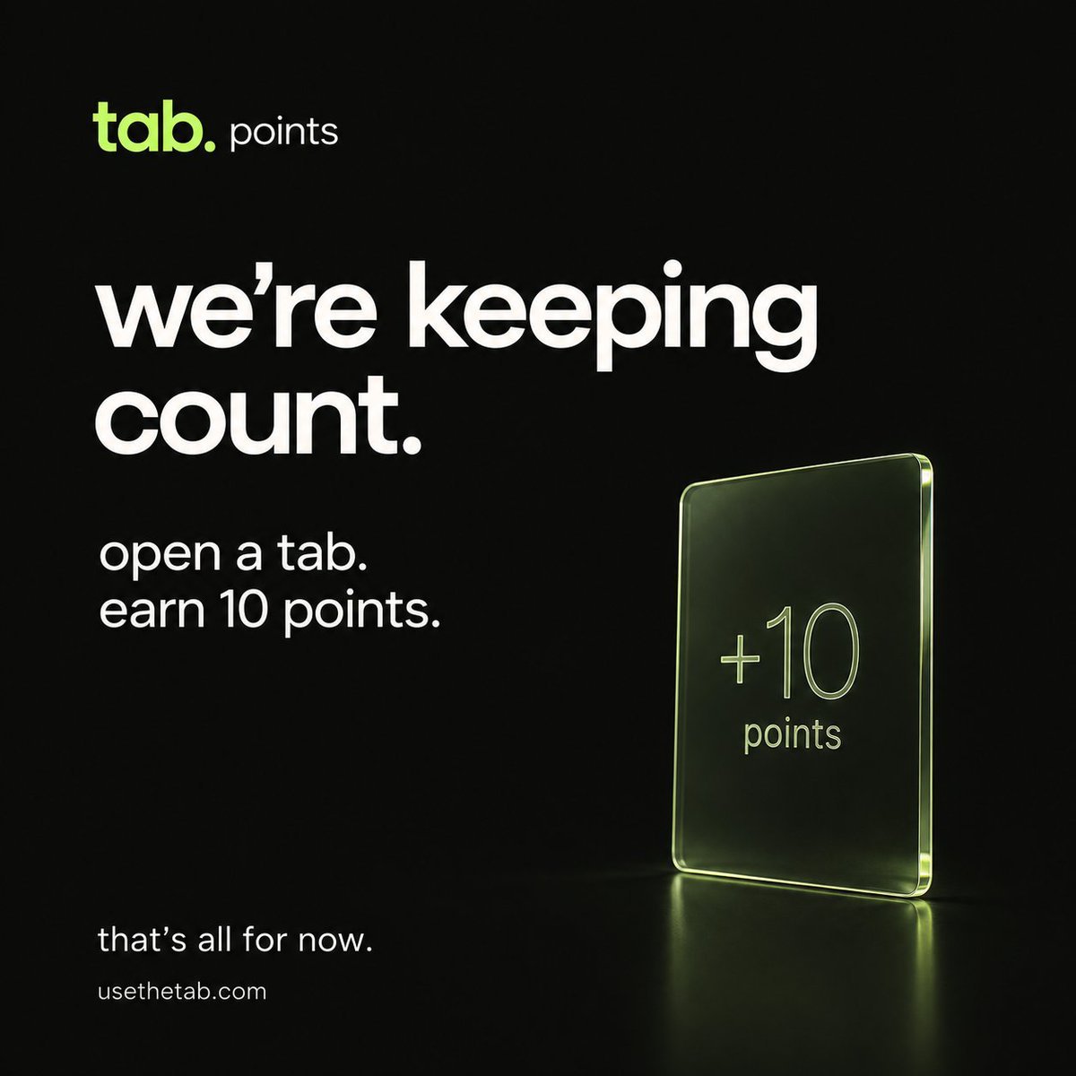usethetab's tweet photo. did someone say $tab points? https://t.co/PsNwoMKR7k