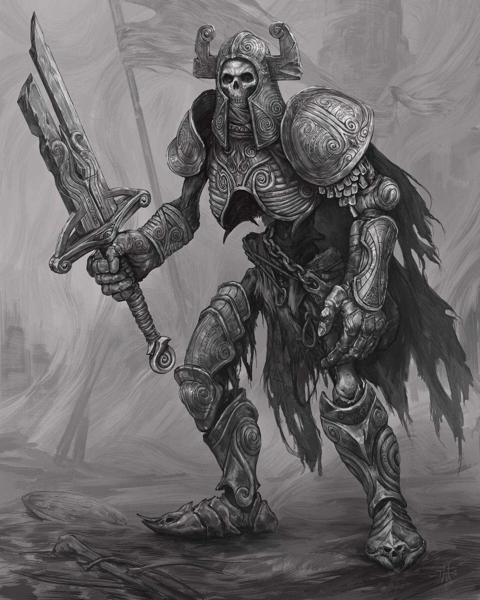 Celestial Sentinel on X: "Drawings and sketches of the Undead by Alex ...