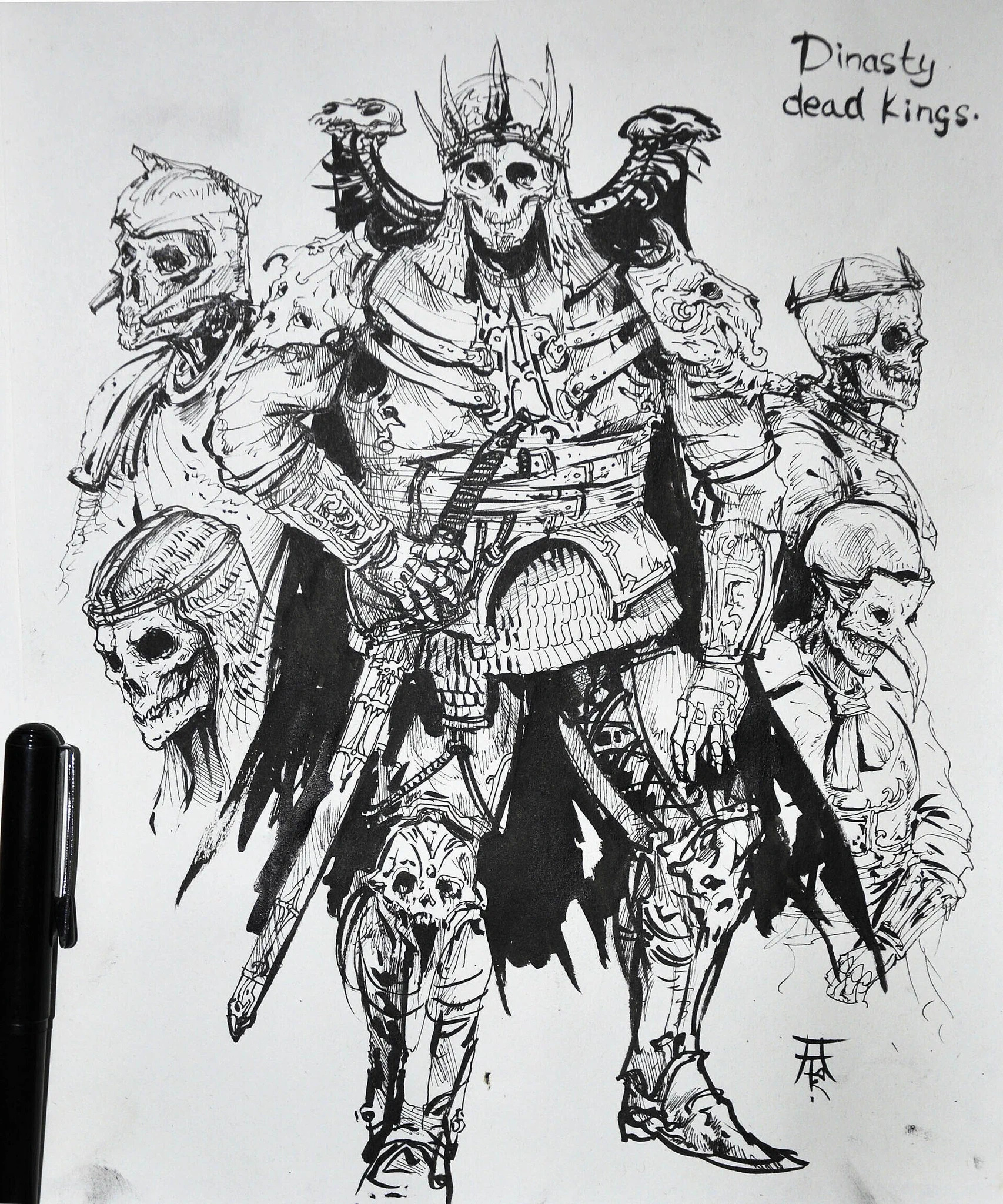 Celestial Sentinel on X: "Drawings and sketches of the Undead by Alex ...
