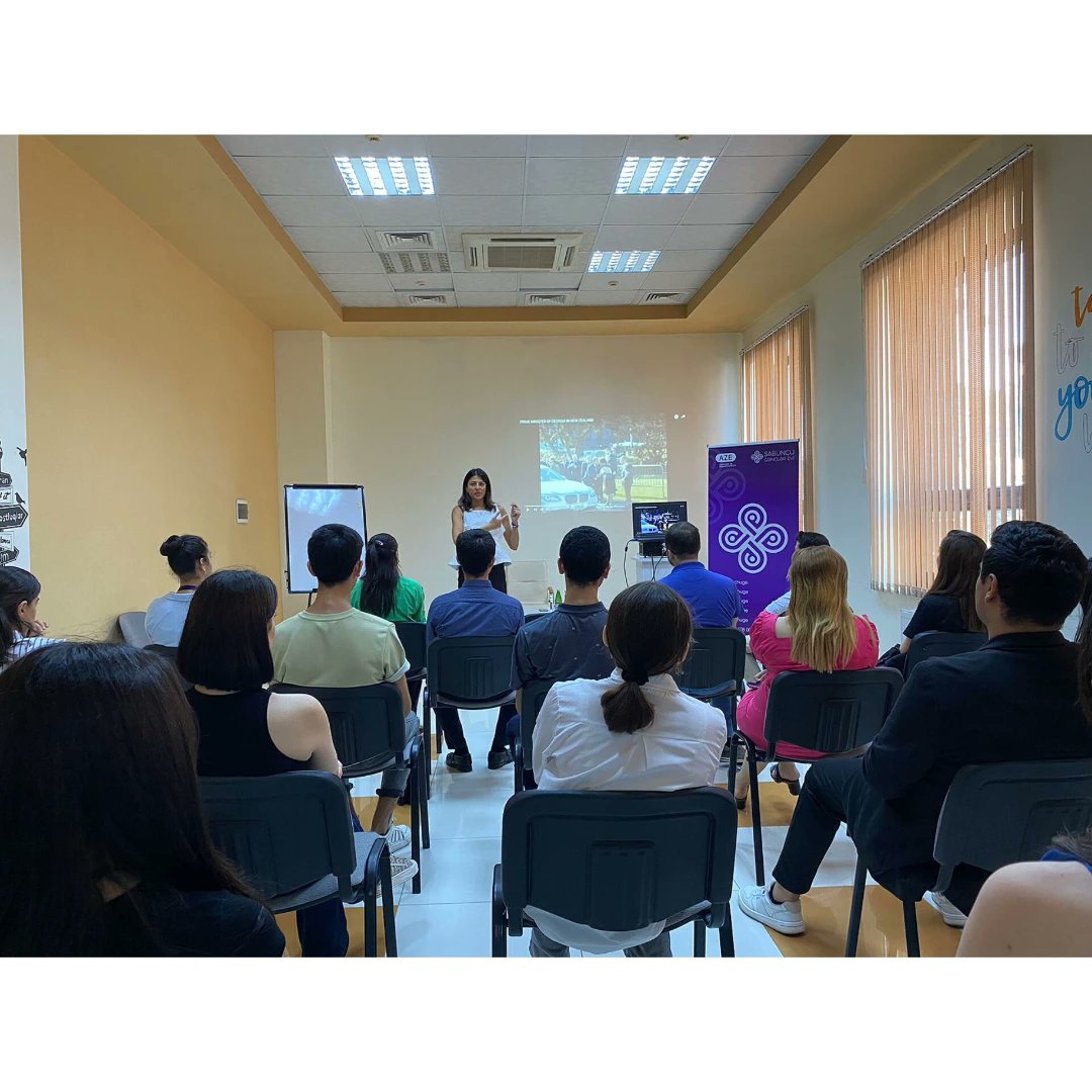 ShawnaHuskbj's tweet photo. AYAFE Youth Organization and Sabunchu Youth House jointly organized a Business Ethics training led by Ministry of Youth and Sports employee Narmin Ahmadova. Participants discussed the role and importance of business ethics in our lives. https://t.co/v4ydIU3og5