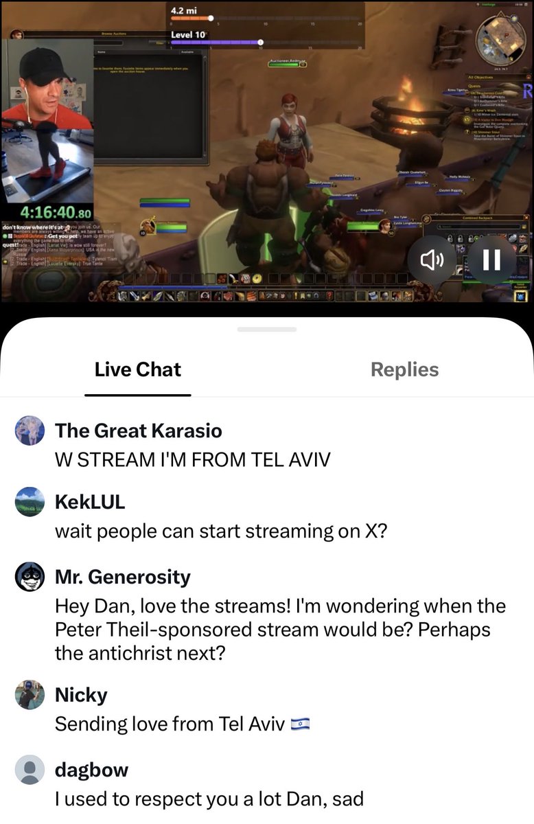 dotColinn's tweet photo. Dan Gheesling streaming on X with an unmoderated chat reminds me of when Elon streamed Path of Exile 2 https://t.co/86WmLRj3e9