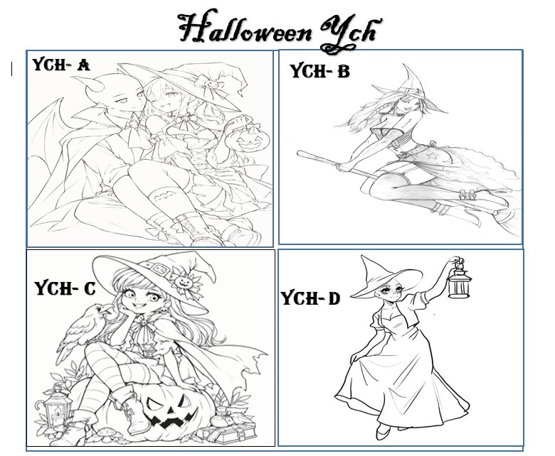 Tohsaka_Art's tweet photo. ๐Halloween YCH๐
Spooky season is here!๐ป
Give your OC a cute and spooky Halloween makeover with these Halloween YCH designs!๐
Choose your favorite YCH for your OC!
Like, repost & follow^ always appreciated!
#YCH #YCHCommissions #HalloweenYCH #ArtCommissions #OCArt #Spooky2026 https://t.co/1jn8QbYJfb