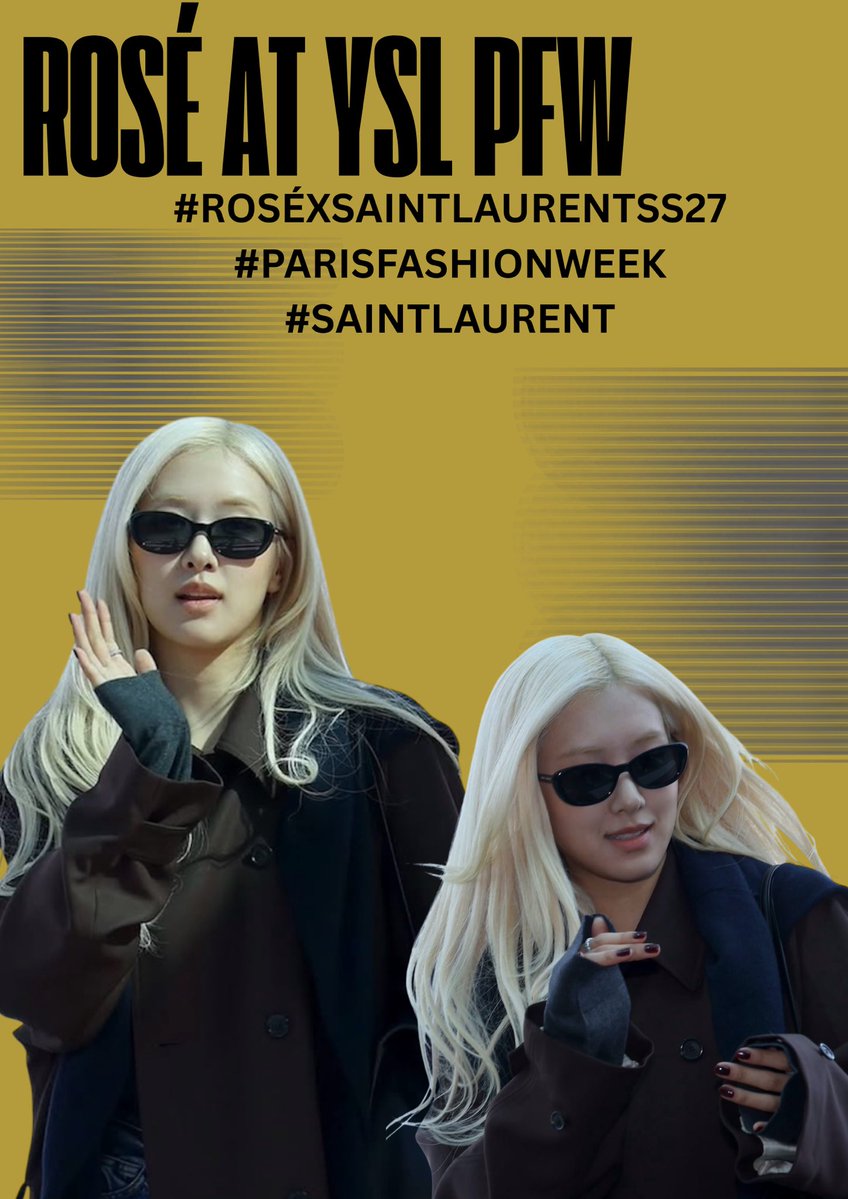 RoseGlobalUnion's tweet photo. Start dropping the tags! 📣

ROSÉ AT YSL PFW
#ROSÉXSAINTLAURENTSS27
#PARISFASHIONWEEK
#SAINTLAURENT https://t.co/KP4B23Sfdv