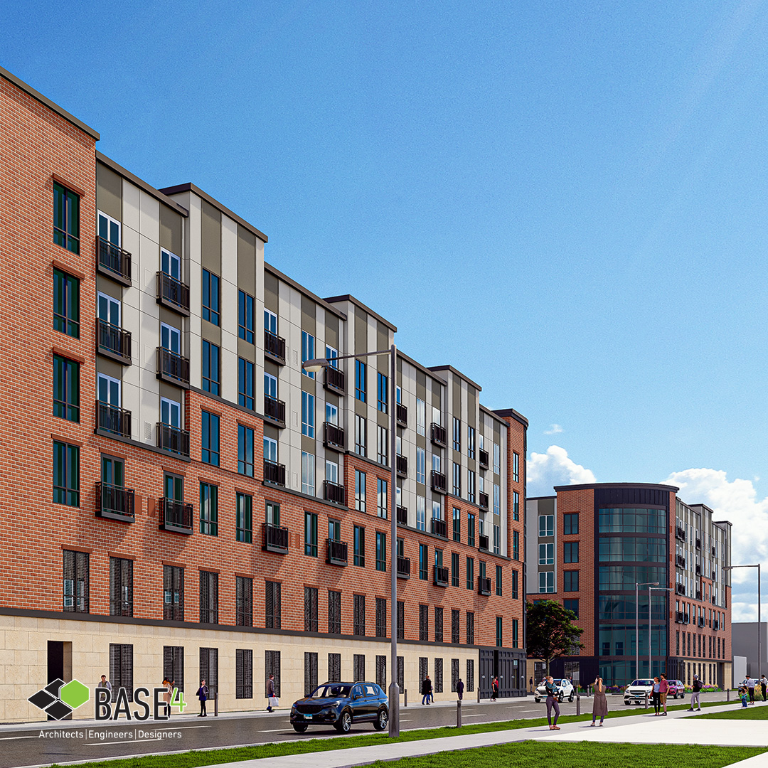 Base4_aec's tweet photo. Good multifamily design is not just about fitting units.
It is about making it work better for the site, the resident, and the developer.
Uptown East & West, Normal, IL, shows that balance.
#BASE4 #BuildCheaperFaster #MultifamilyDesign #RevitDesign #DesignStrategy https://t.co/mfmrMy2X4b
