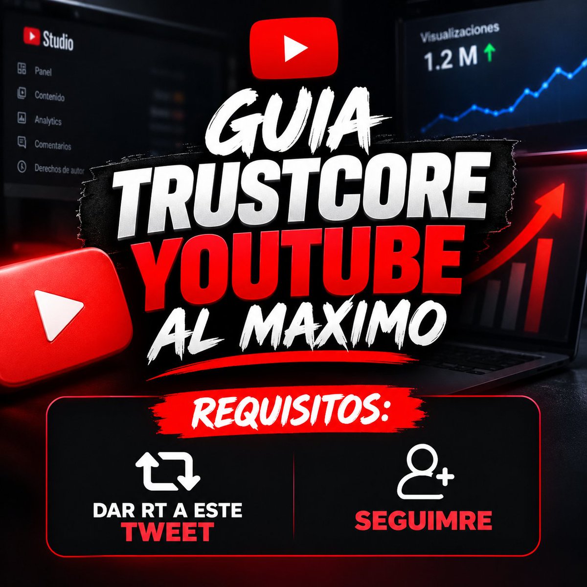 AgusYoutubeAuto's tweet photo. 🔥 Antes de meterle un solo euro a un canal nuevo de YouTube, hago SIEMPRE lo mismo: validarlo.

Es lo que yo llamo el Trustcore.

Gracias a esto no pierdo semanas ni pasta en canales que no van a tirar, y sé cuándo toca escalar un canal y cuándo toca cortarlo.

Es de lo más importante que he aprendido desde que empecé en 2023, y me habría ahorrado muchísimo dinero saberlo antes.

📤 He preparado una guía donde explico paso a paso cómo lo hago.
Si quieres que te la mande, debes:
-Dar RT
-Seguirme

✅ Y te la mando por DM GRATIS!

(Si no te llega en unas horas, escríbeme "TRUSTCORE" por DM, que a veces Twitter me limita los mensajes ☠️)
